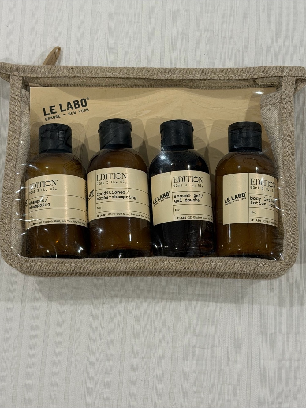 Le Labo x Edition Travel Bath Set with Clear Pouch